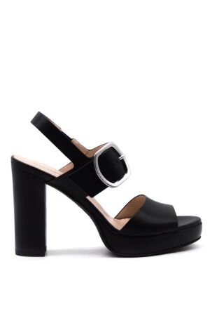 nerogiardini dames sandalen op hak zwart