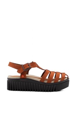 Art dames sandalen plateauzolen oran