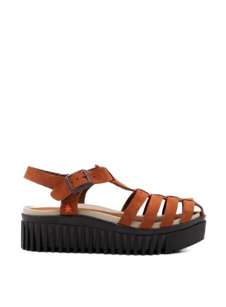 Art Dames sandalen plateauzolen oran