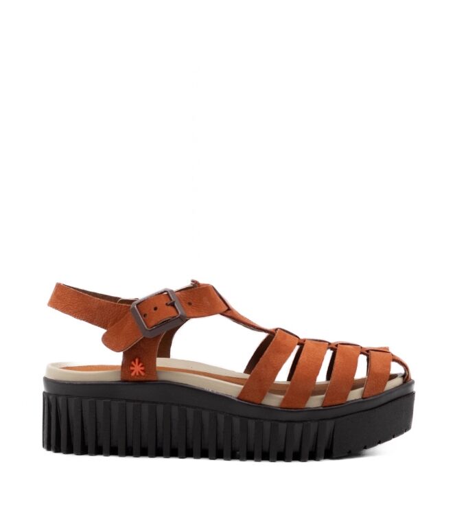 The Art Dames Platform Sandalen in Oranje online kopen 