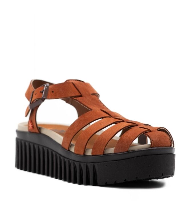 The Art Dames Platform Sandalen in Oranje online kopen 