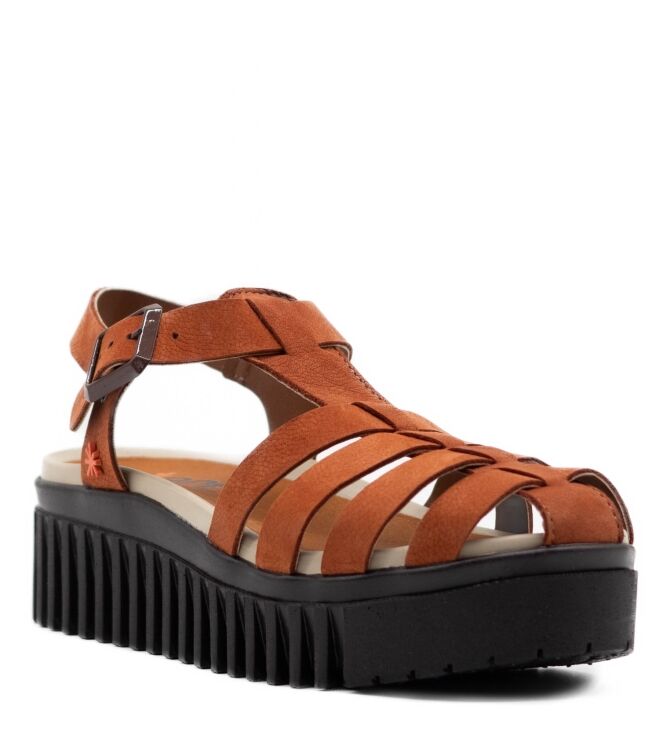 The Art Dames Platform Sandalen in Oranje online kopen 
