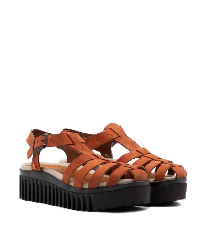 The Art Dames Platform Sandalen in Oranje online kopen 