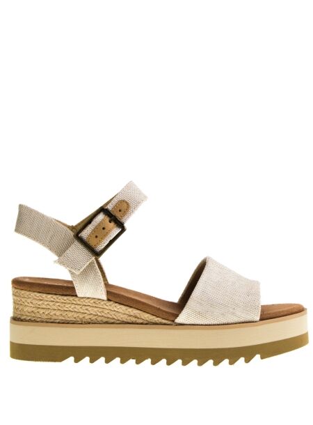 Toms Dames sandalen plateau wit