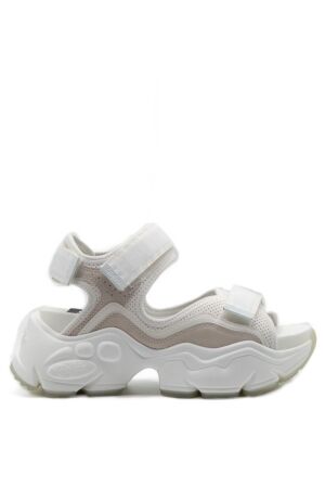 buffalo dames sandalen plateau wit