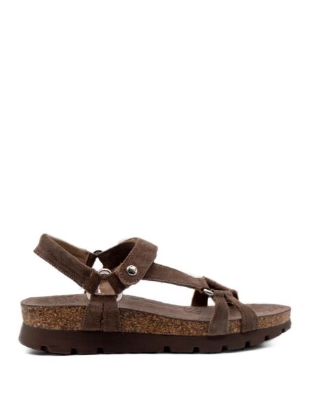 Panama jack Dames sandalen plateau grijs