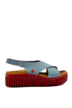 art dames sandalen blauw