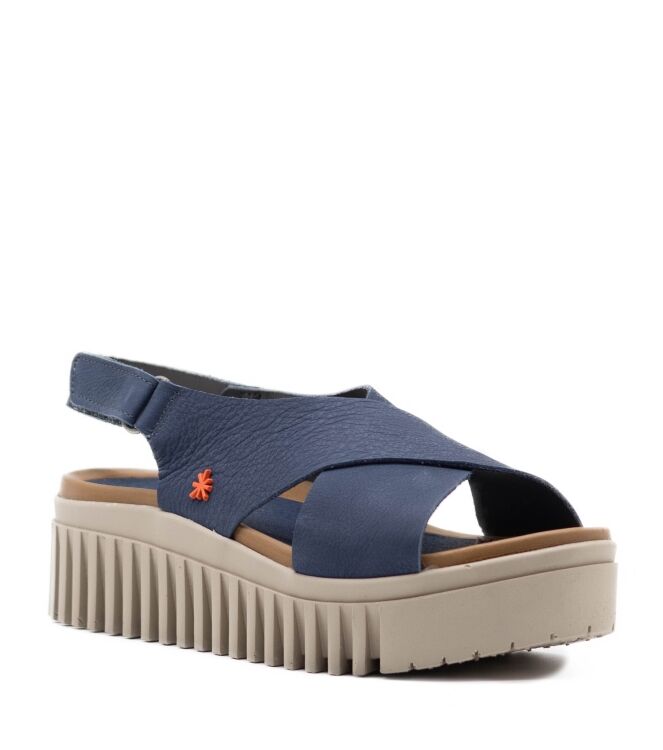 The Art Dames Platform Sandalen in Blauw online kopen 