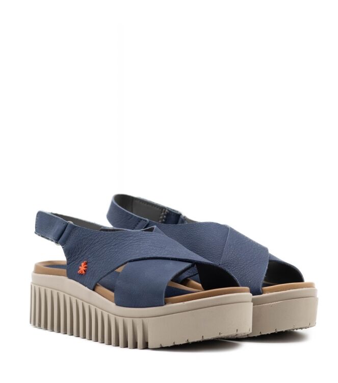 The Art Dames Platform Sandalen in Blauw online kopen 