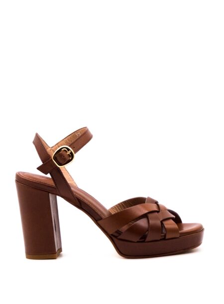 Rossano bisconti Dames sandalen op hak bruin