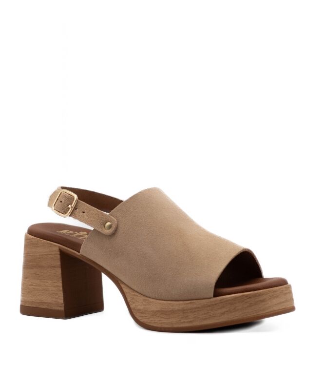 BTMR  Dames Sandalen Plateauzolen Natu 