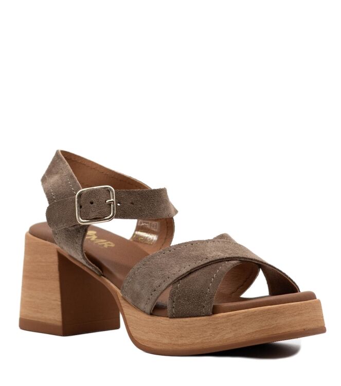 BTMR  Dames Sandalen Plateau Groen 