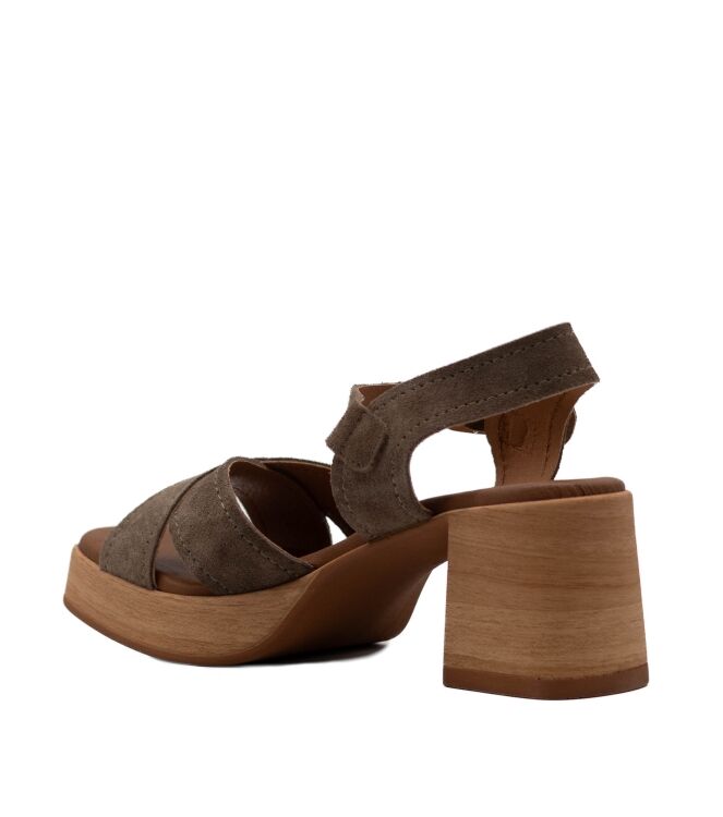 BTMR  Dames Sandalen Plateau Groen 