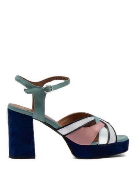 Fly london Dames sandalen plateau blauw com