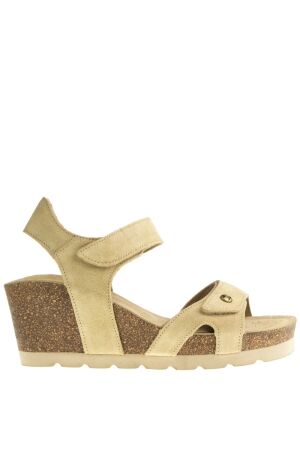 panama jack Panama Jack Wedge Sandals Beige for Women