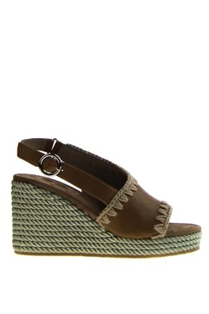 mou MOU Wedge Sandals Beige for Women