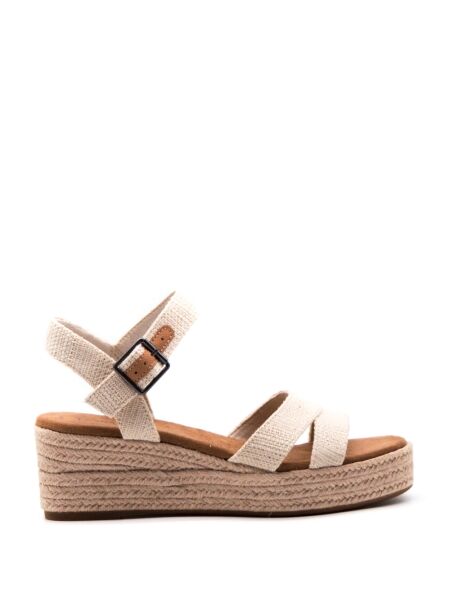 Toms Dames sandalen sleehak beige