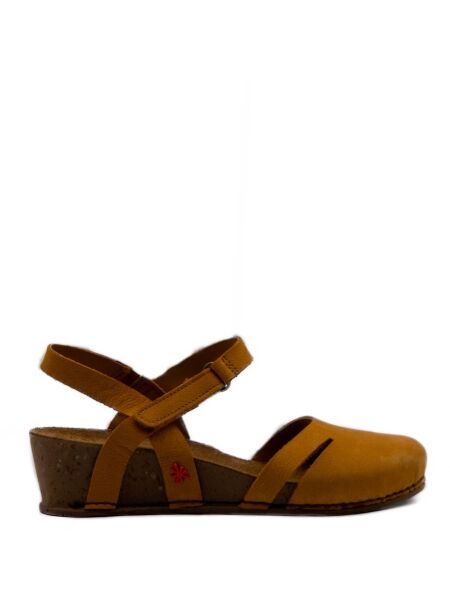 Art Dames sandalen sleehak geel