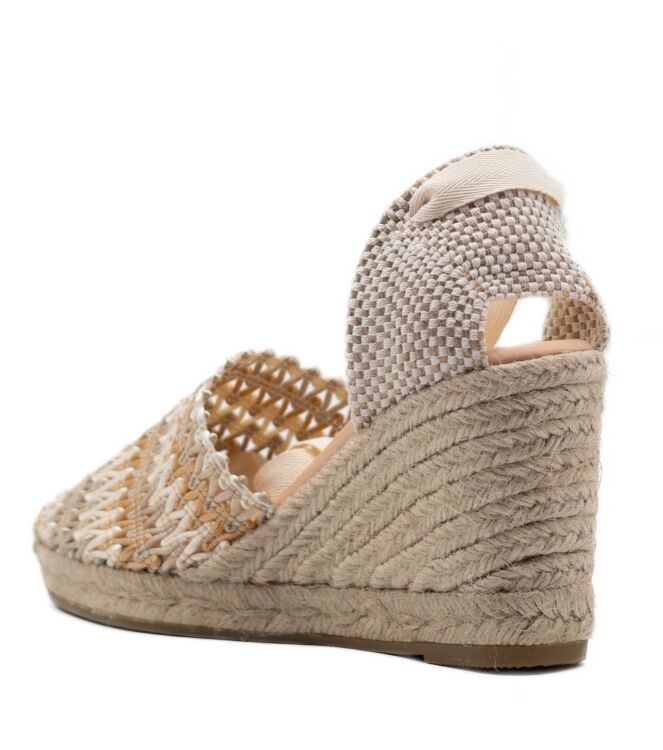 Kanna Dames Sandalen Sleehak in Naturel online kopen 