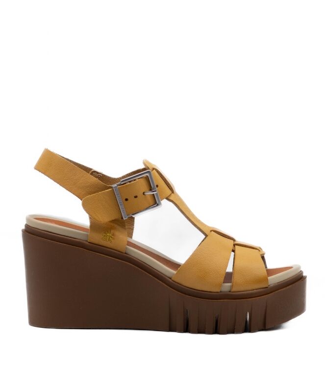 The Art Company Dames Sandalen Sleehak in Geel online kopen 