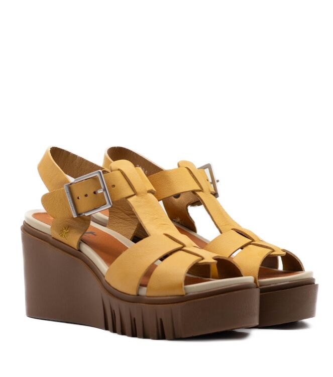 The Art Company Dames Sandalen Sleehak in Geel online kopen 