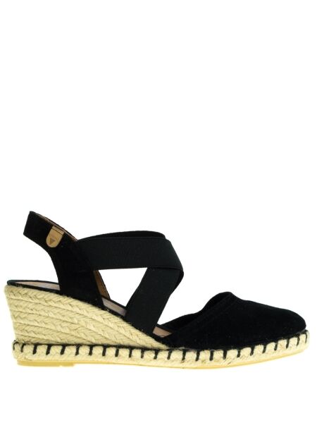 Verbenas Verbenas Wedge Sandals Black for Women