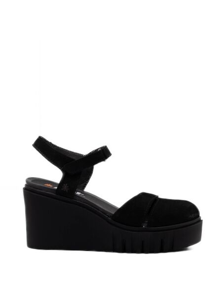 Art Dames sandalen sleehakken zwart