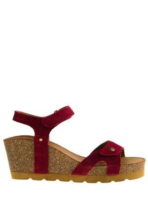 Panama Jack dames sandalen sleehak rood