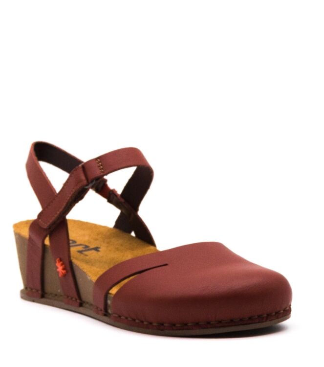 Art Wedge Sandals Red for Women 