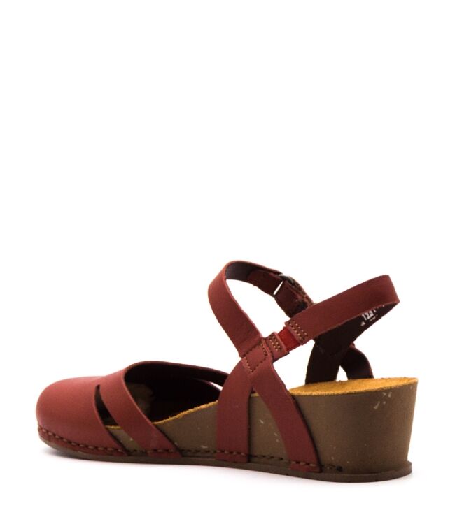 Art Wedge Sandals Red for Women 