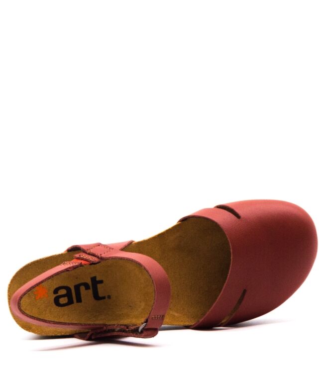 Art Wedge Sandals Red for Women 