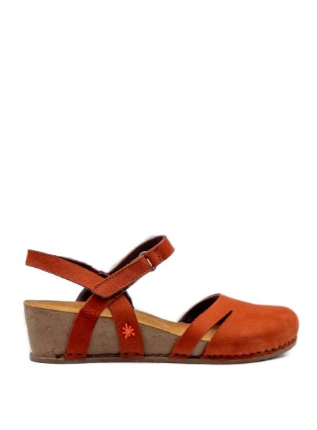 Art Dames sandalen sleehak oranje