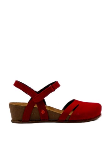 Art Dames sandalen sleehak rood
