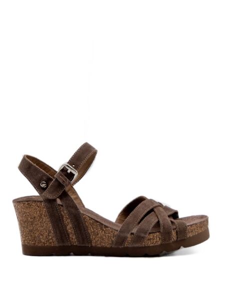 Panama jack Dames sandalen sleehak grijs