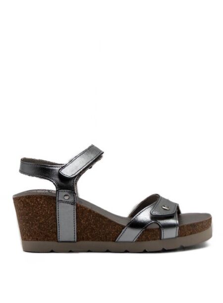 Panama jack Dames sandalen sleehak zilver