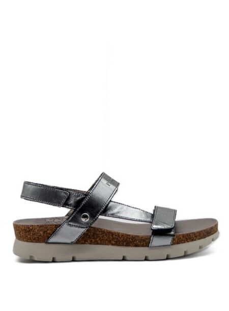 Panama jack Dames sandalen sleehak zilver