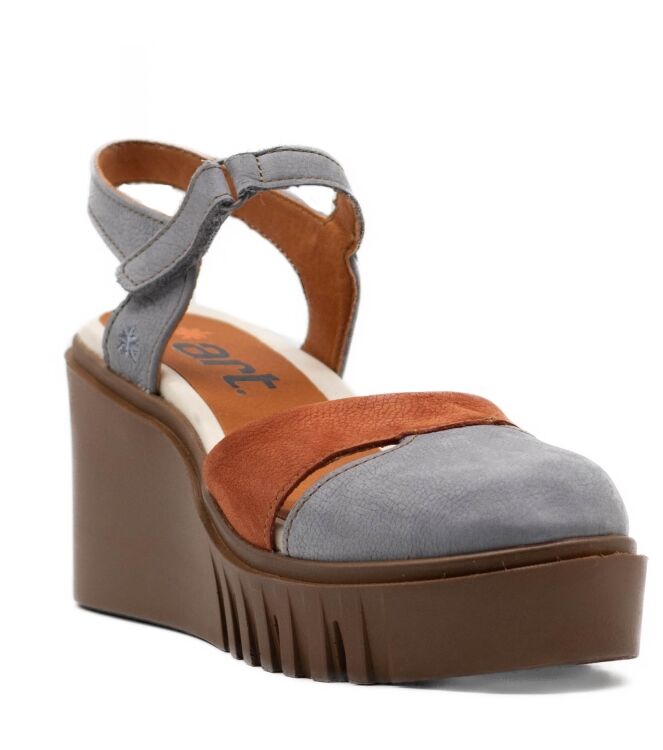 The Art Company Dames Sandalen Sleehak in Denim Blauw online kopen 