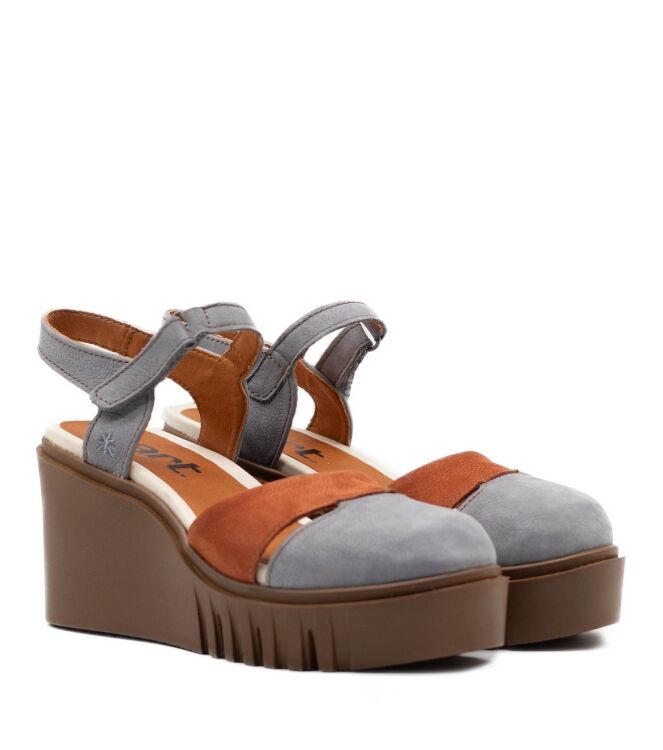 The Art Company Dames Sandalen Sleehak in Denim Blauw online kopen 