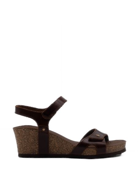 Panama jack Dames sandalen op sleehak bruin