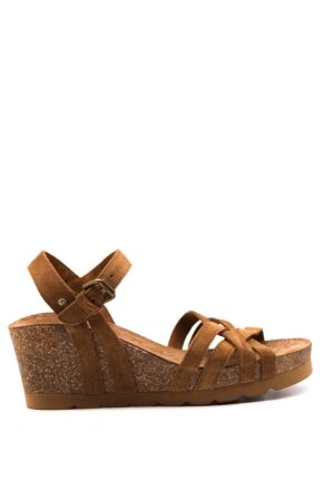 Panama Jack dames sandalen sleehak bruin