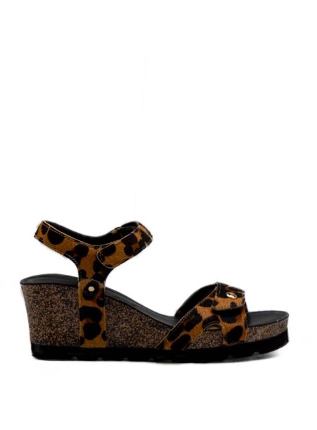 Panama jack Dames sandalen sleehak leopard
