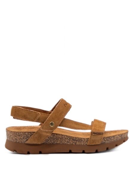 Panama jack Dames sandalen sleehak naturel