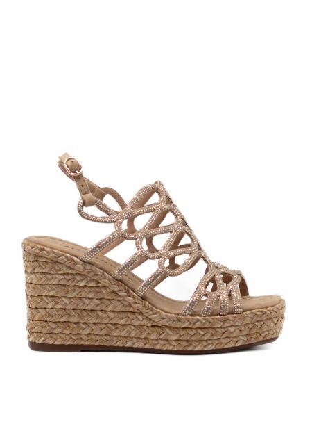 Alma en pena Dames sandalen sleehakken nature