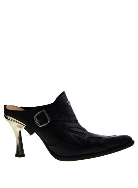 New rock Dames sandalen op hak zwart