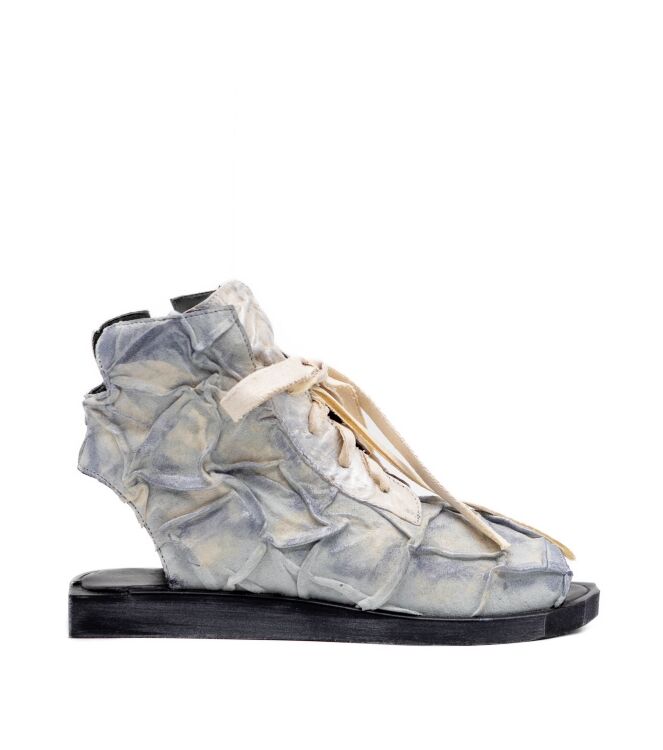 Papucei Dames Sandaal in Wit Combi met rits online kopen