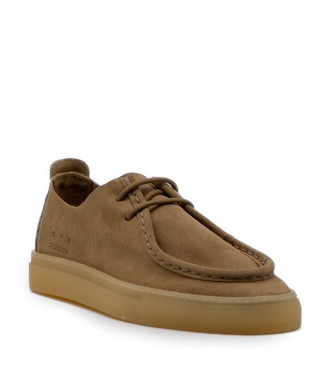 Copenhagen Studios Copenhagen Studios dames veterschoen naturel Sand Suede Copenhagen Studios Veterschoenen in Naturel online kopen.