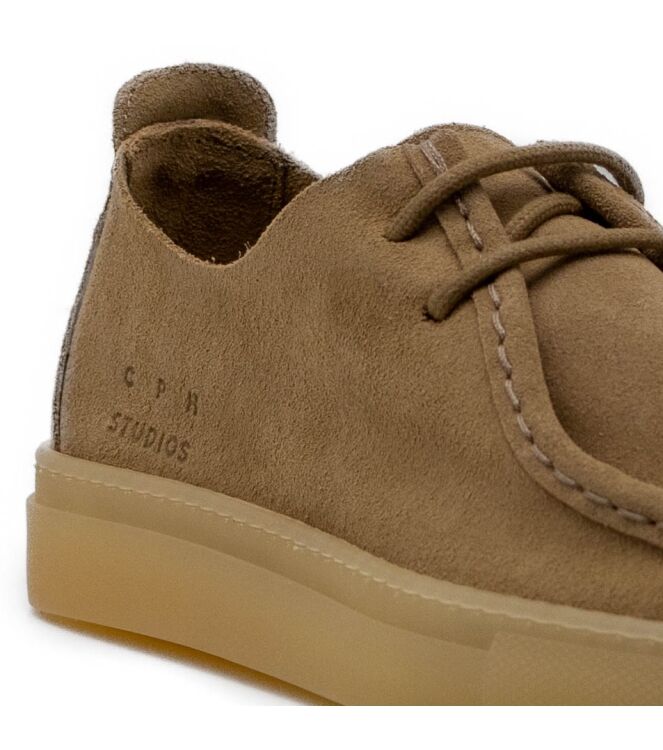 Copenhagen Studios Copenhagen Studios dames veterschoen naturel Sand Suede Copenhagen Studios Veterschoenen in Naturel online kopen.