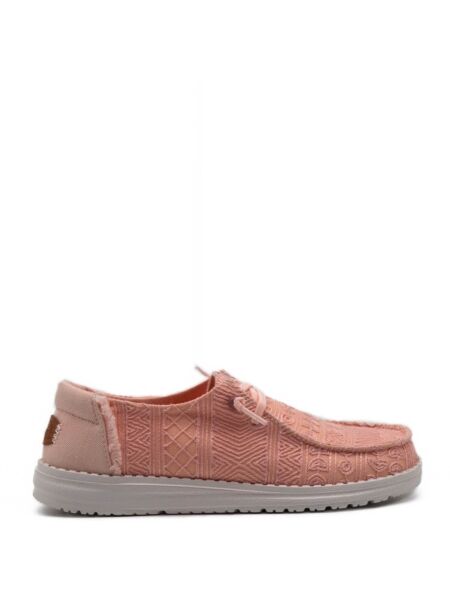 Heydude Dames veterschoenen zalm roze