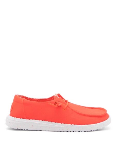 Heydude Dames veterschoenen neon oranje