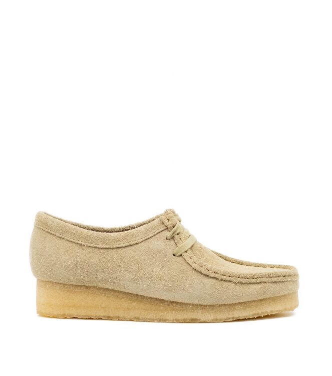 Clarks Originals Clarks Originals dames veterschoenen beige Maple Suede Clarks Original Dames Lage Veterschoenen in Beige online kopen